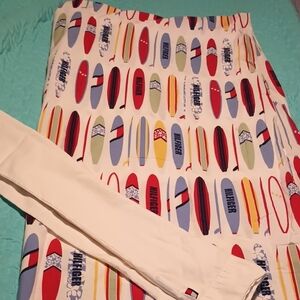 Tommy Hilfiger Surfboard Print Bedding Sheets - Red, Blue, Yellow